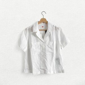 Levi’s Relaxed Fit Lightweight Linen Blend Shirt in White